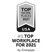 #1 Top Workplace 2021 Energage